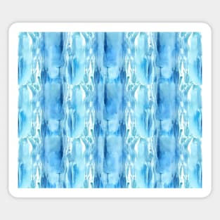 Aquamarine Aesthetic Abstract Watercolor Series Pattern 2 Sticker